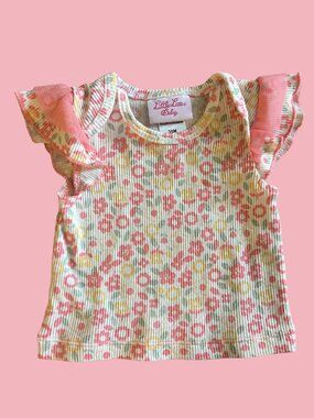 Little Lass Baby Floral Ruffle Tee - 3/$10 or 5/$15